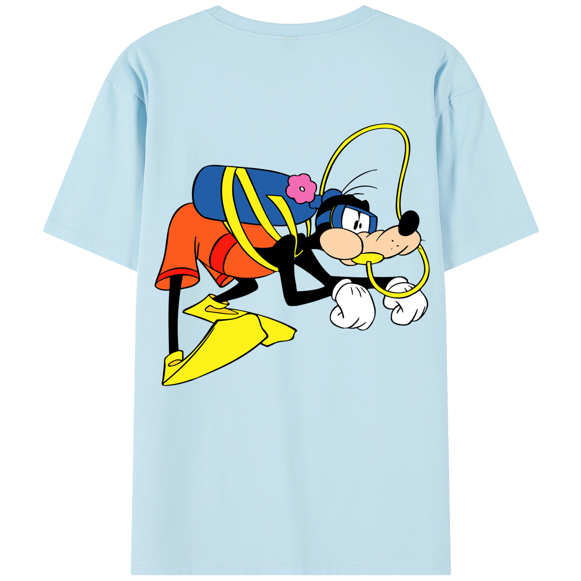 （画像用） ミッキーマウス Mickey Mouse 綿100％半袖Tシャツ（背面プリント）